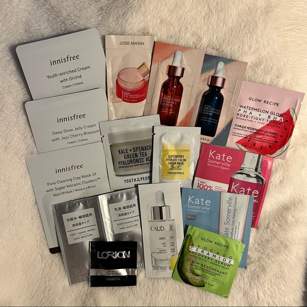Skincare Sample Lot 15 items